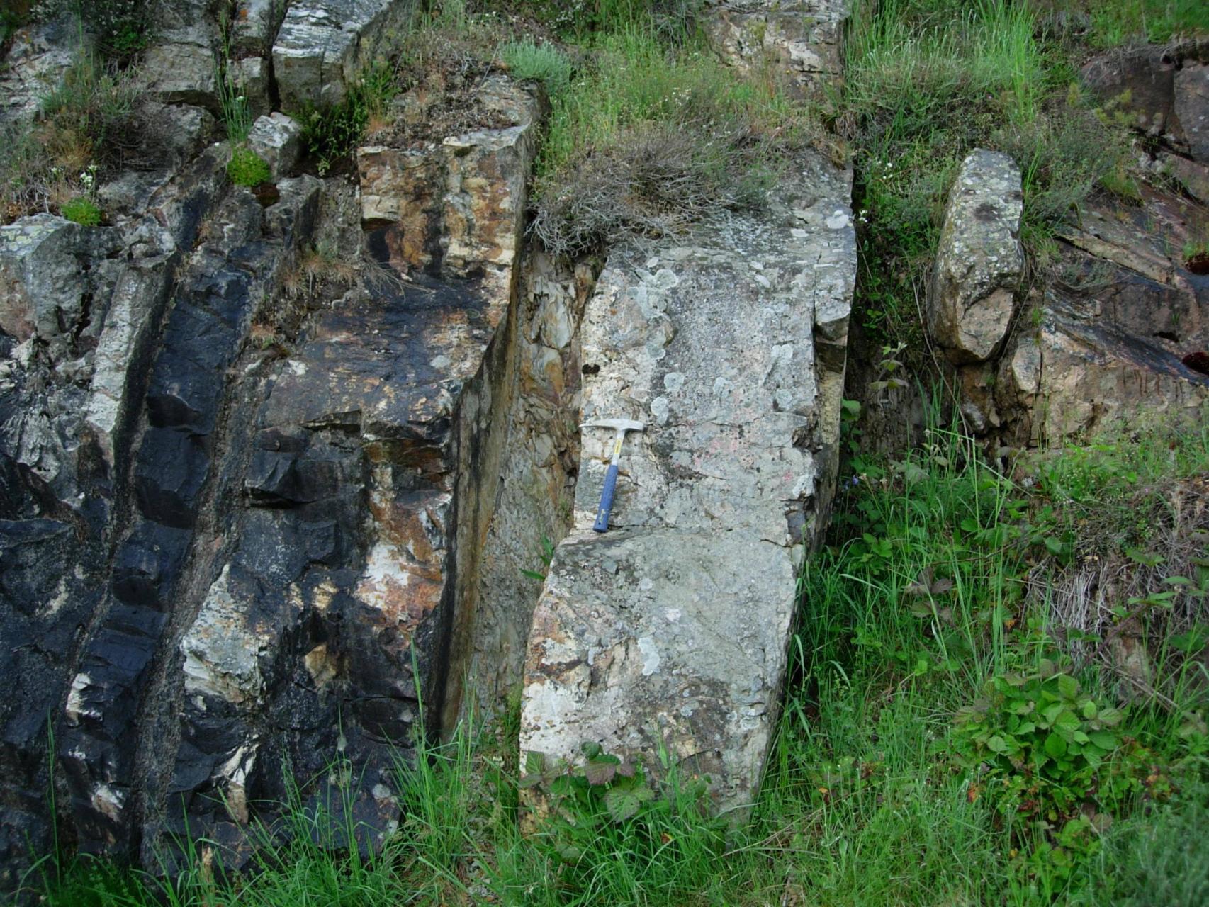 Capa de cenizas volcánicas en Barrios de Luna, León.