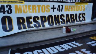 Concentración de víctimas del accidente de Metro de Valencia