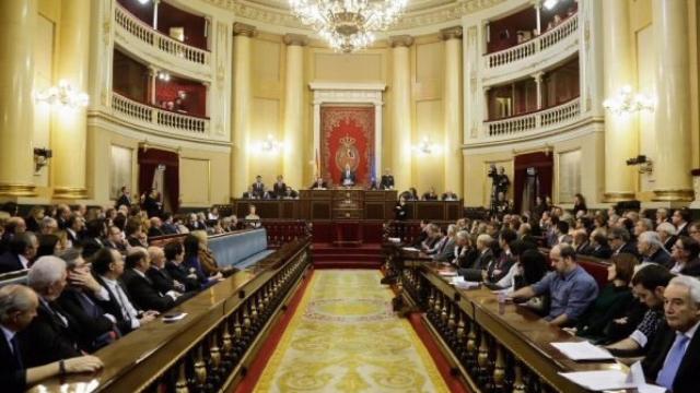 El pleno del Senado durante su constitución.