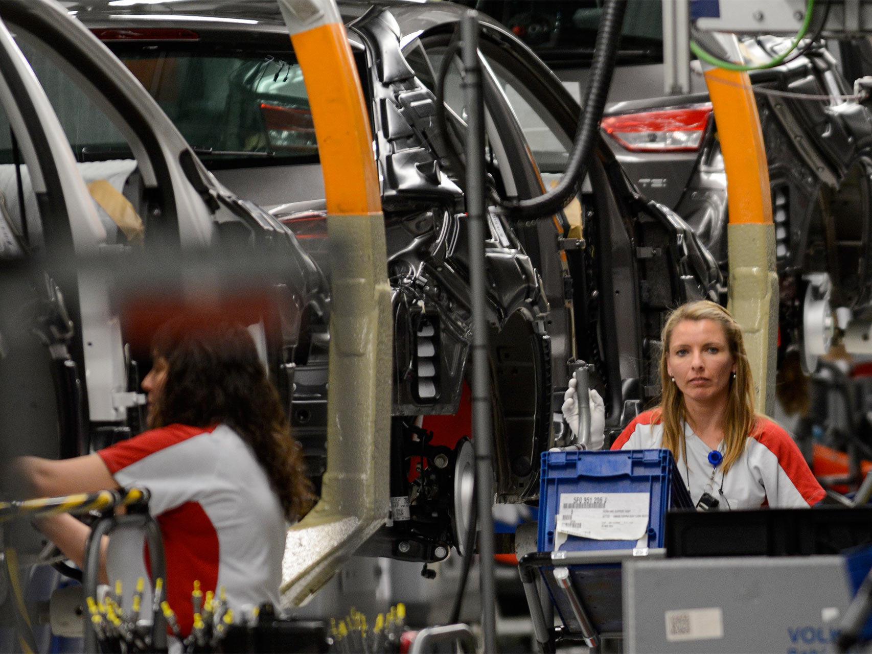 Línea de producción de Seat en Martorell