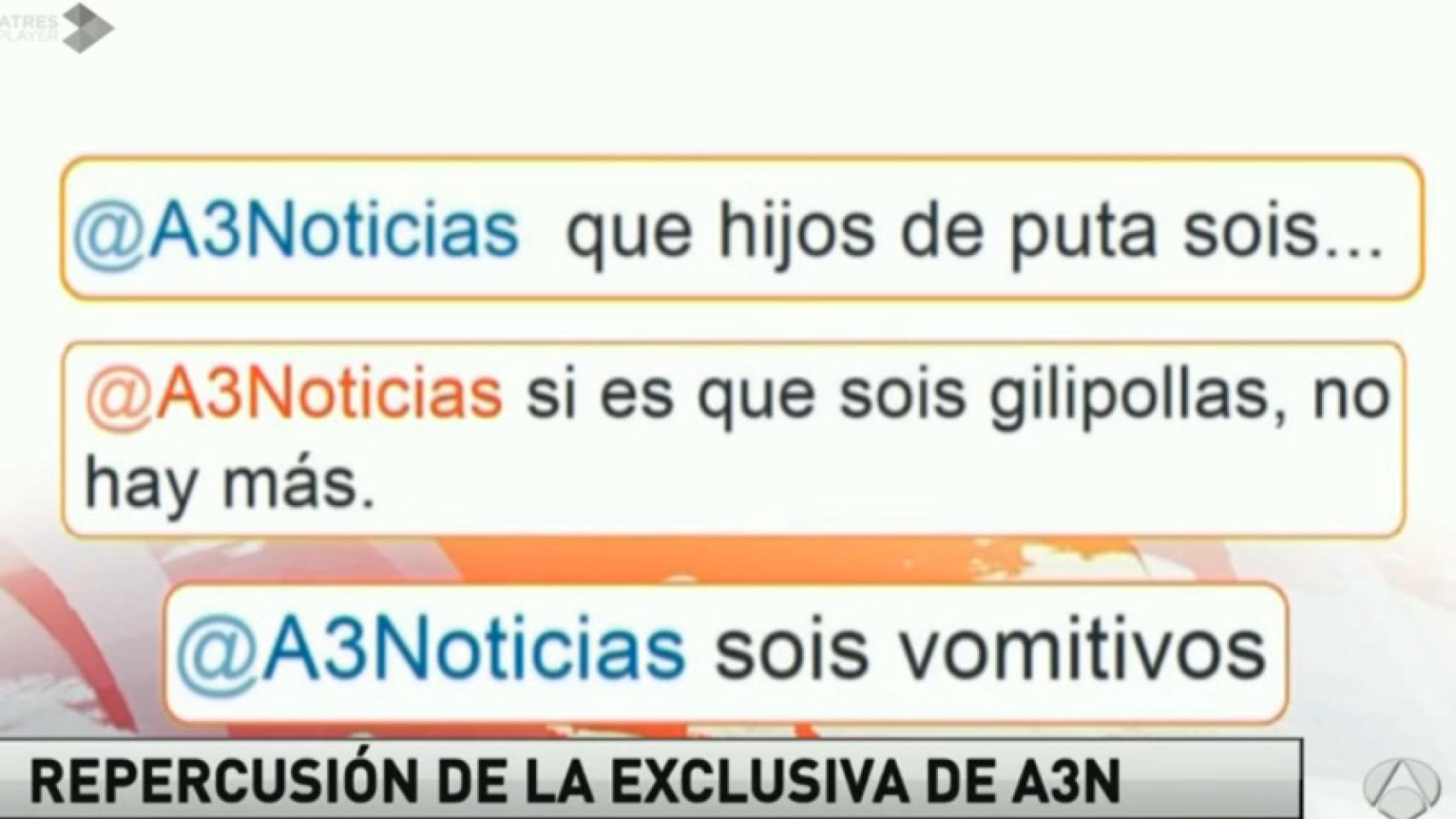 A3 informa sobre su exclusiva 'viral', pero obvia las críticas por manipulación