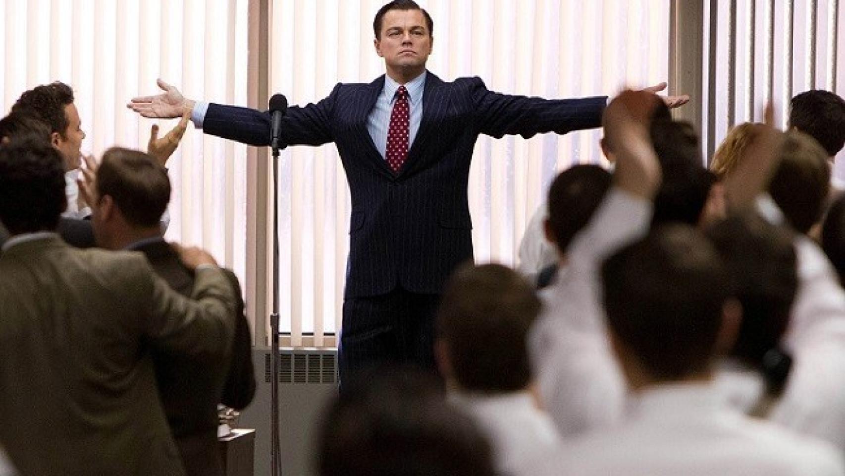 Leonardo DiCaprio durante una escena de 'El lobo de Wall Street'