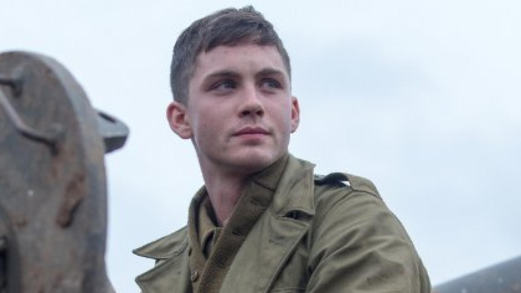 Logan Lerman, en Corazones de acero