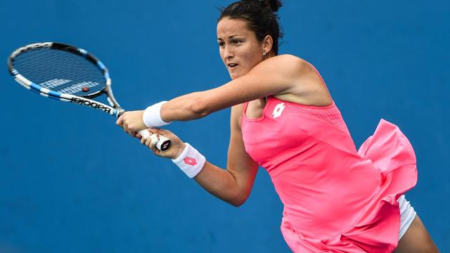 Arrubarrena durante uno de sus encuentros individuales en Australia.