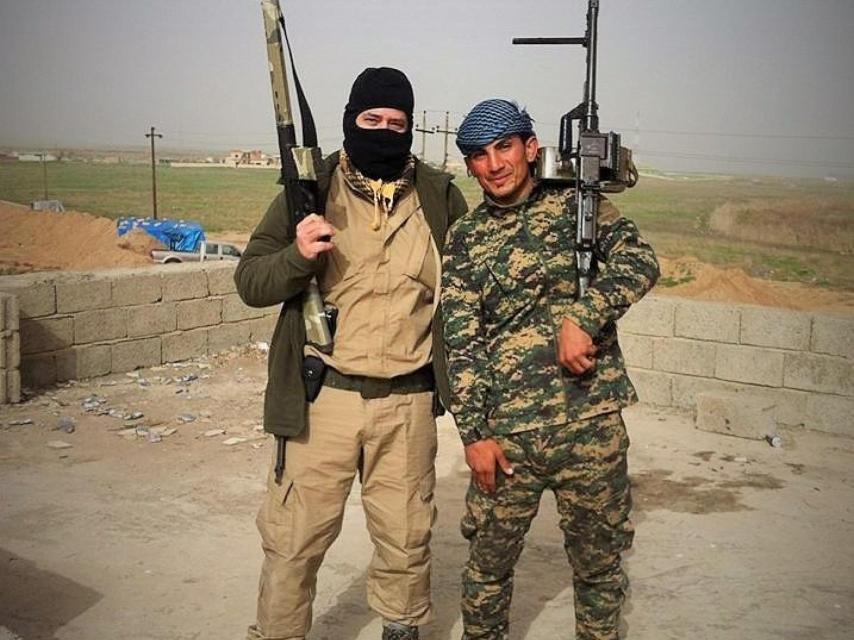 Dos soldados peshmerga.
