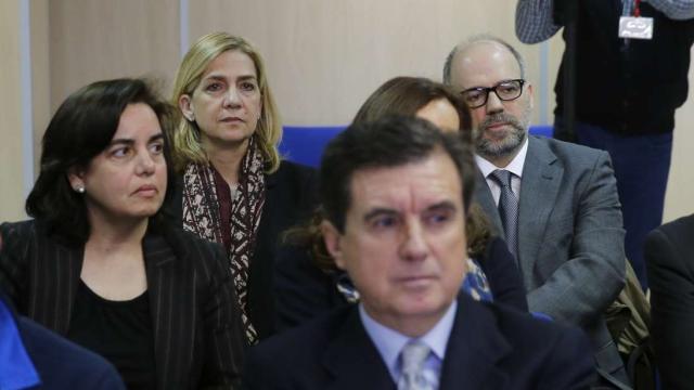 La infanta Cristina durante el juicio en el tribunal de Mallorca.