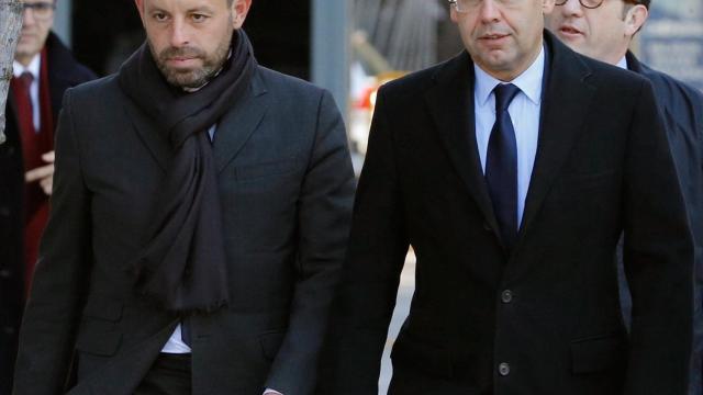 Bartomeu y Rosell, a las puertas de la Audiencia Nacional