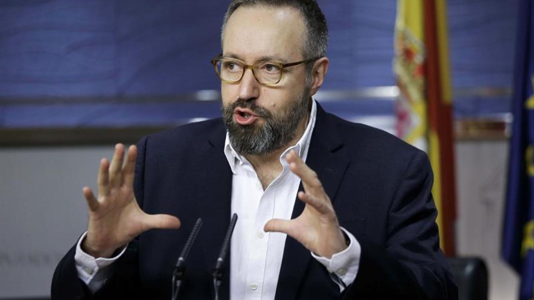 Juan Carlos Girauta, en la sala de prensa del Congreso de los Diputados, en una imagen de archivo.