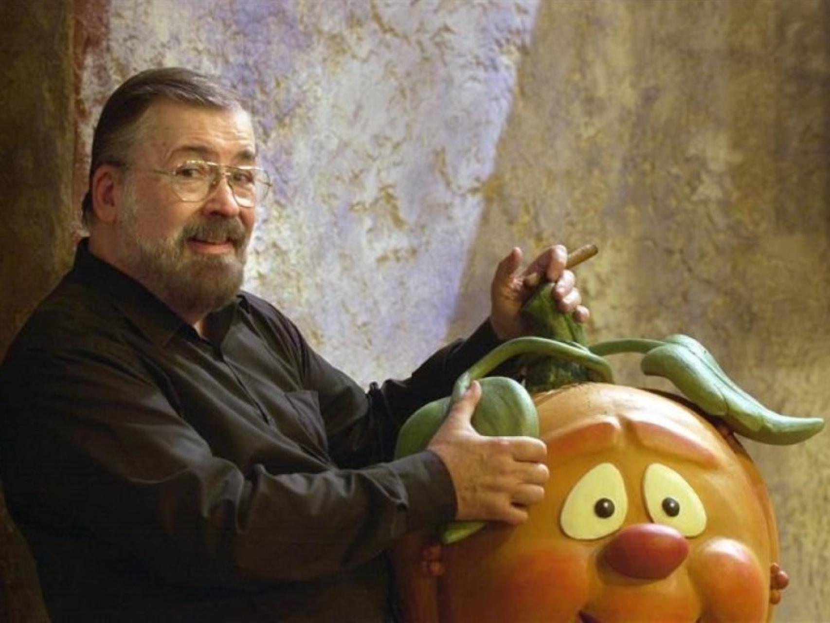 Una imagen de archivo de Chicho Ibáñez Serrador con Ruperta.