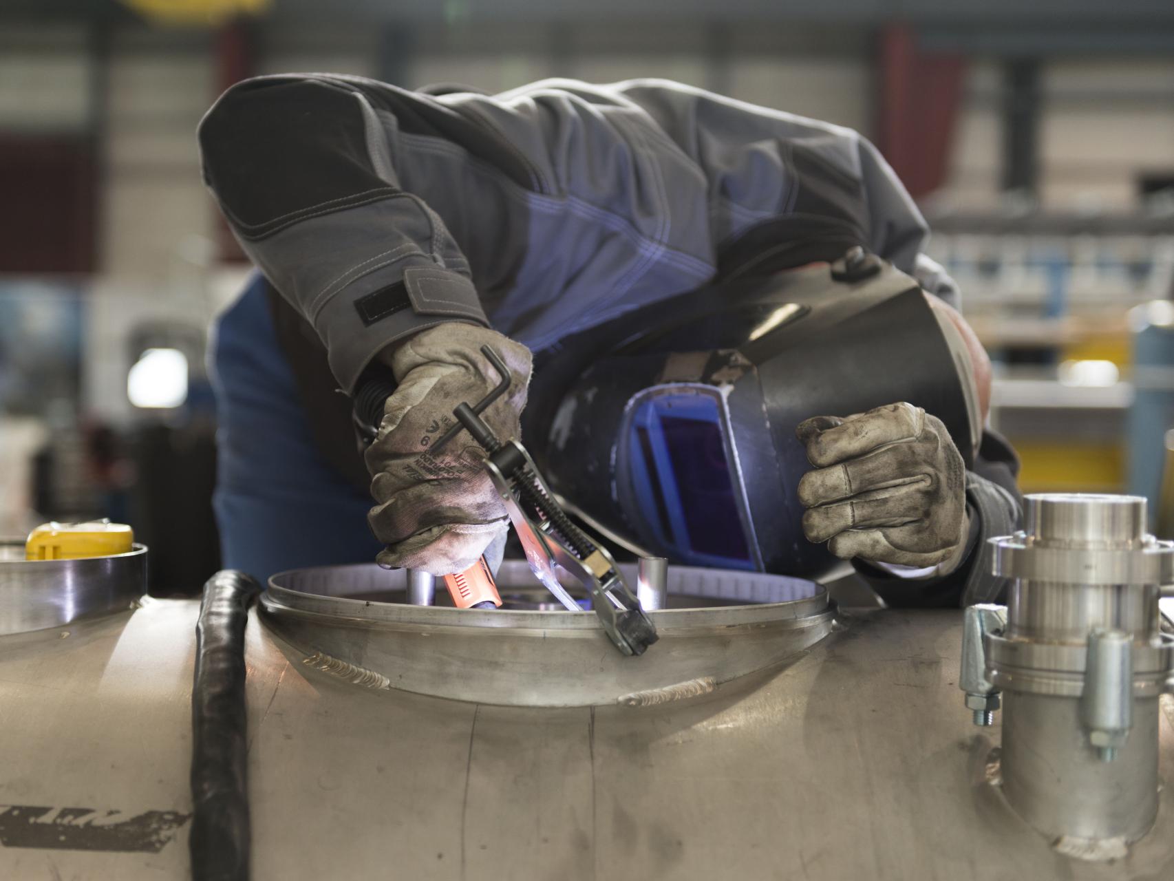 Un trabajador en el CERN.
