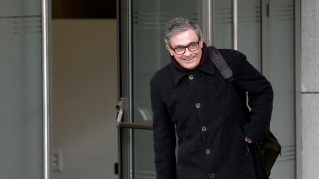 Jordi Pujol Ferrusola a su llegada esta mañana a la Audiencia Nacional.