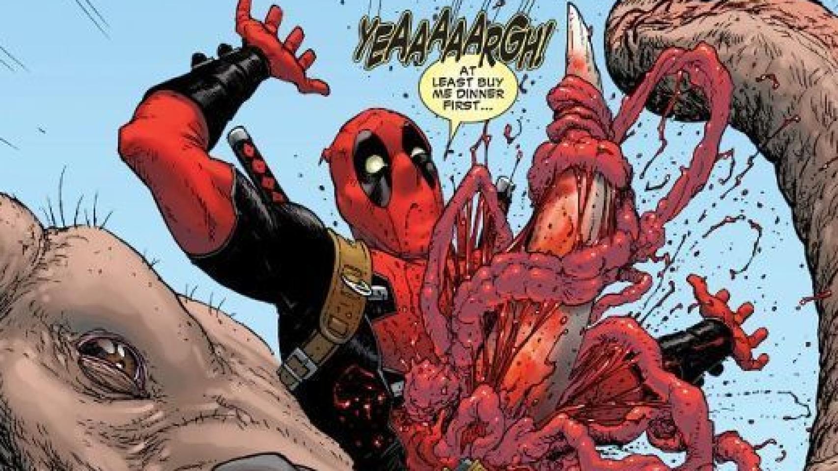 Viñeta de los cómics de Deadpool