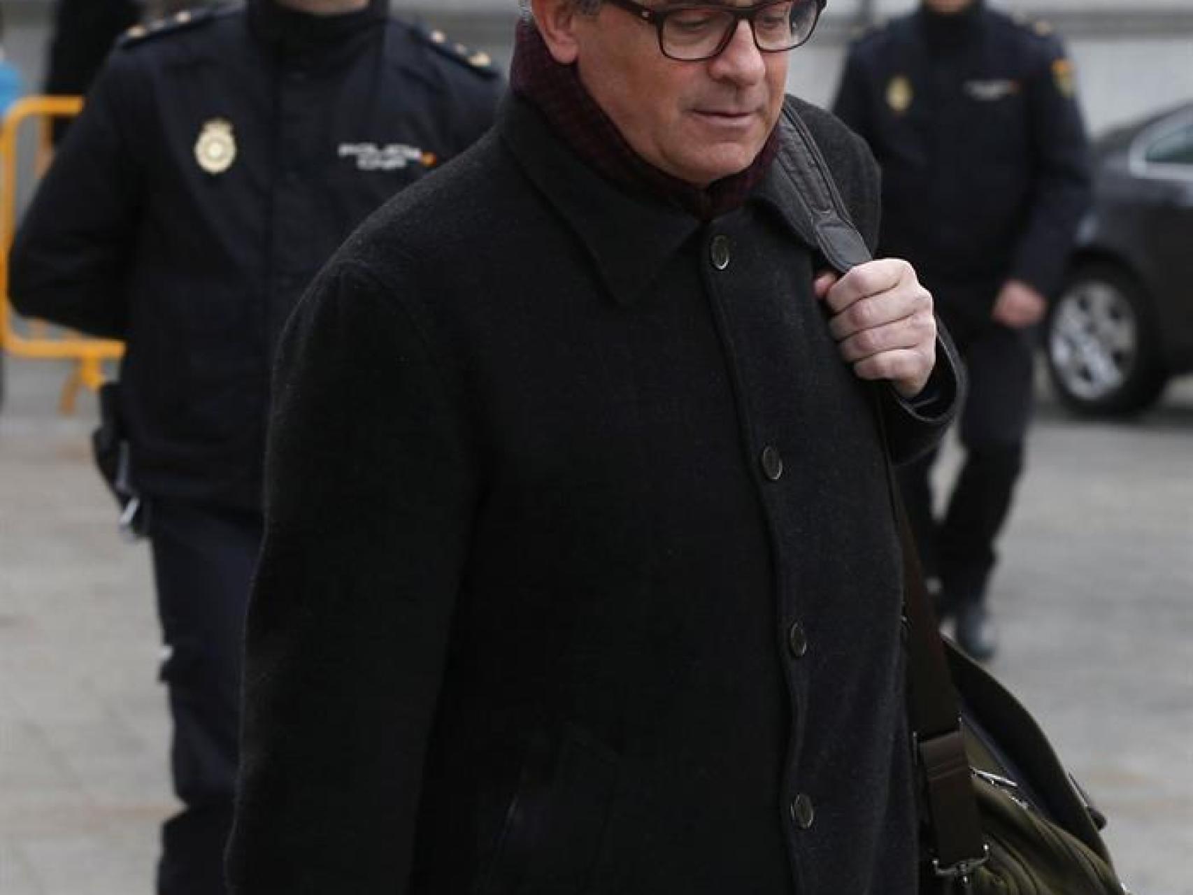 Jordi Pujol Ferrusola a su llegada a la Audiencia Nacional.