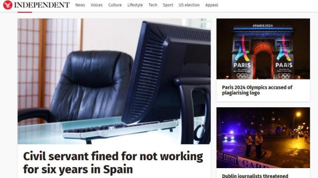 La portada de 'The Independent' con la noticia.