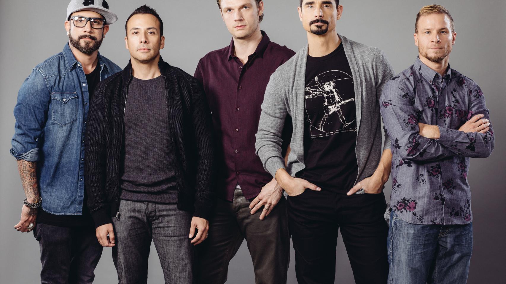 Los Backstreet Boys durante la presentación de su documental el año pasado