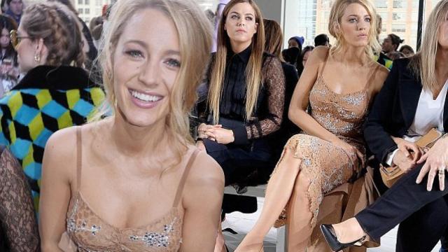 Blake Lively en el desfile de Michael Kors en la semana de la moda de Nueva York