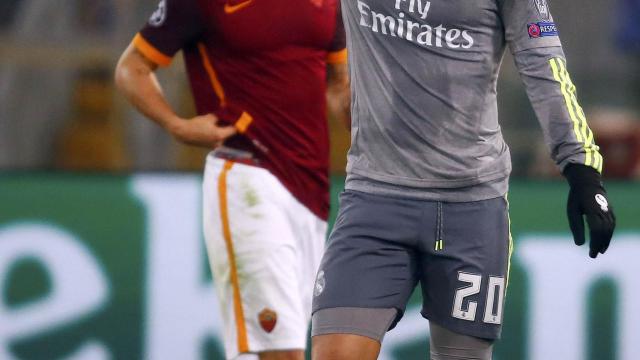 Jesé en el partido ante la Roma