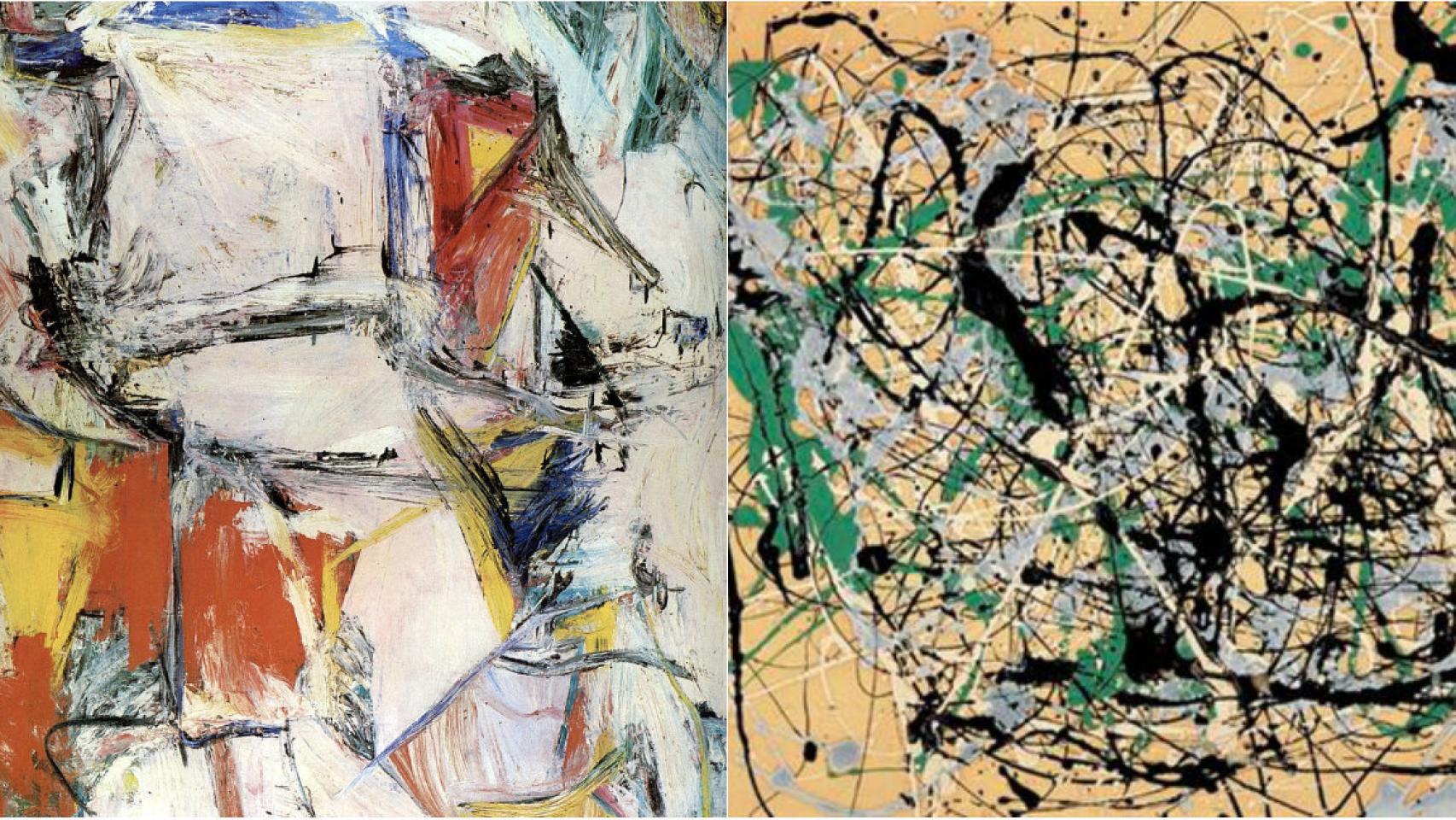 Interchange y Number 17, los dos cuadros subastados.