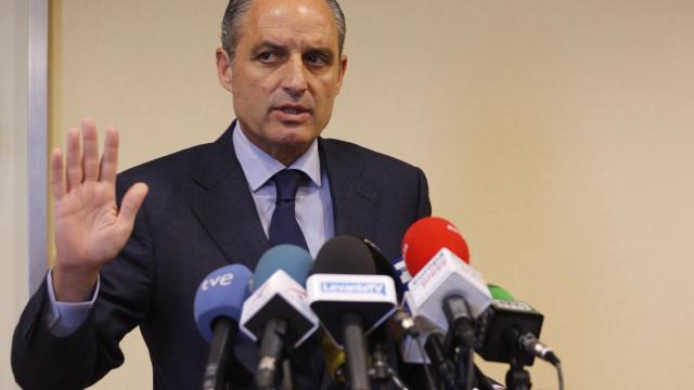 Francisco Camps en declaraciones a la prensa.