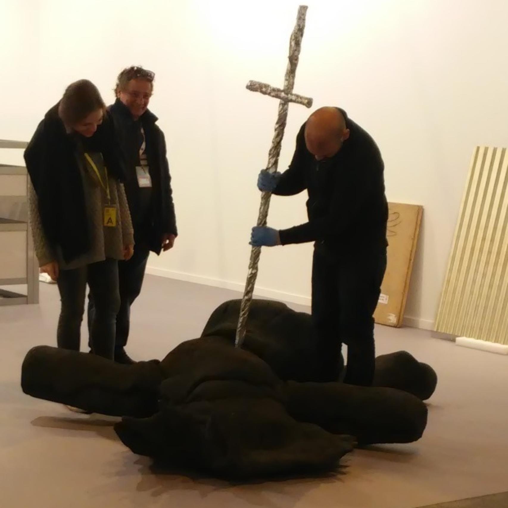 En la galería Alfonso Artiaco, de Nápoles, ultiman la obra de Vicky Civera.