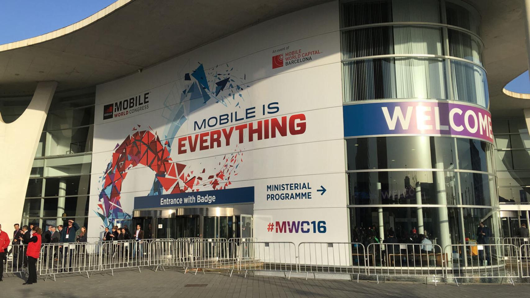 Fachada del Mobile World Congress, en una imagen de archivo de 2016.