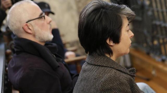 Fernando Basterra y Rosario Porto ante el Tribunal Superior de Xustiza de Galicia.