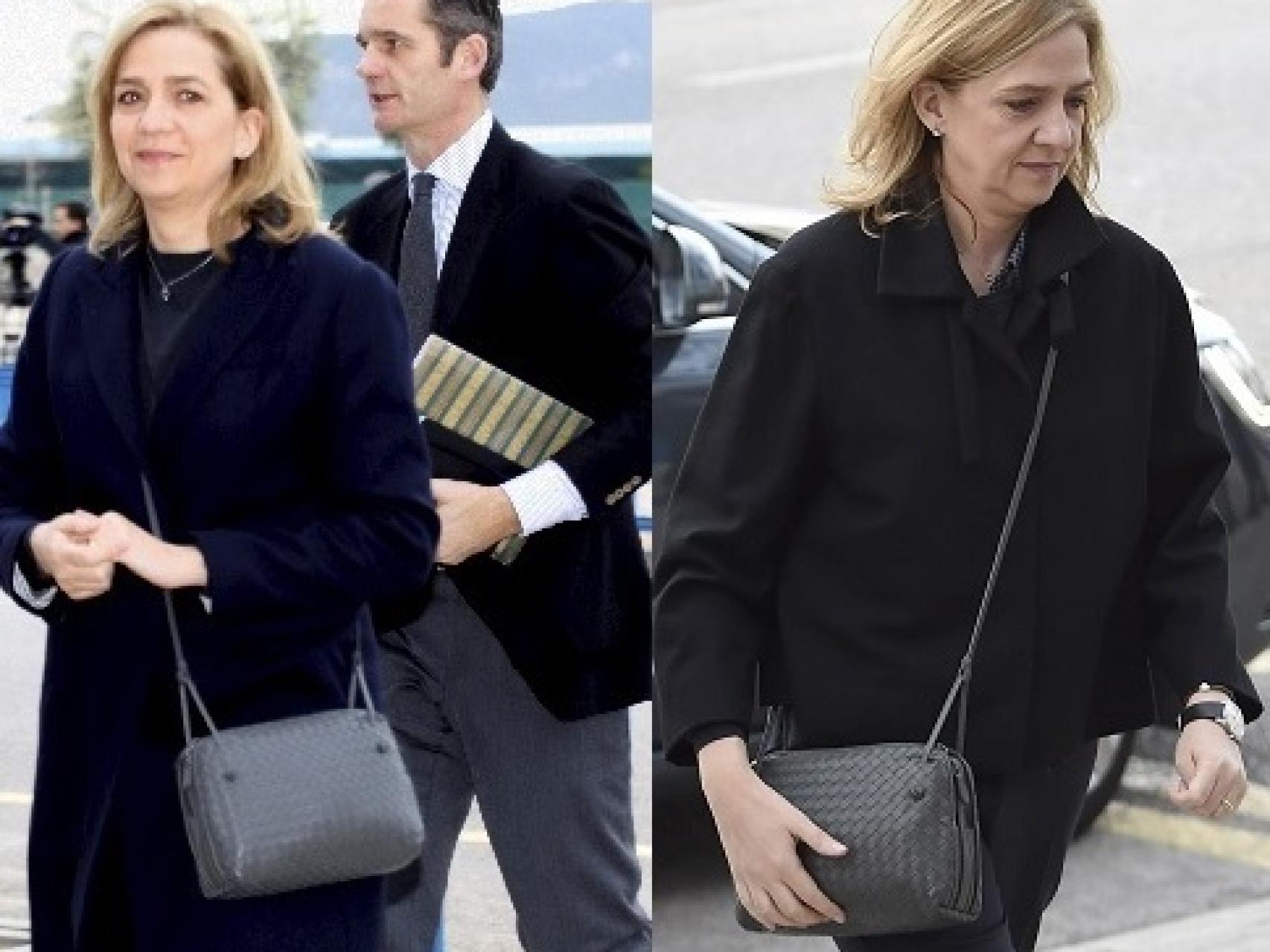 Doña Cristina ha repetido el polémico bolso de Bottega Veneta de 1.350 euros