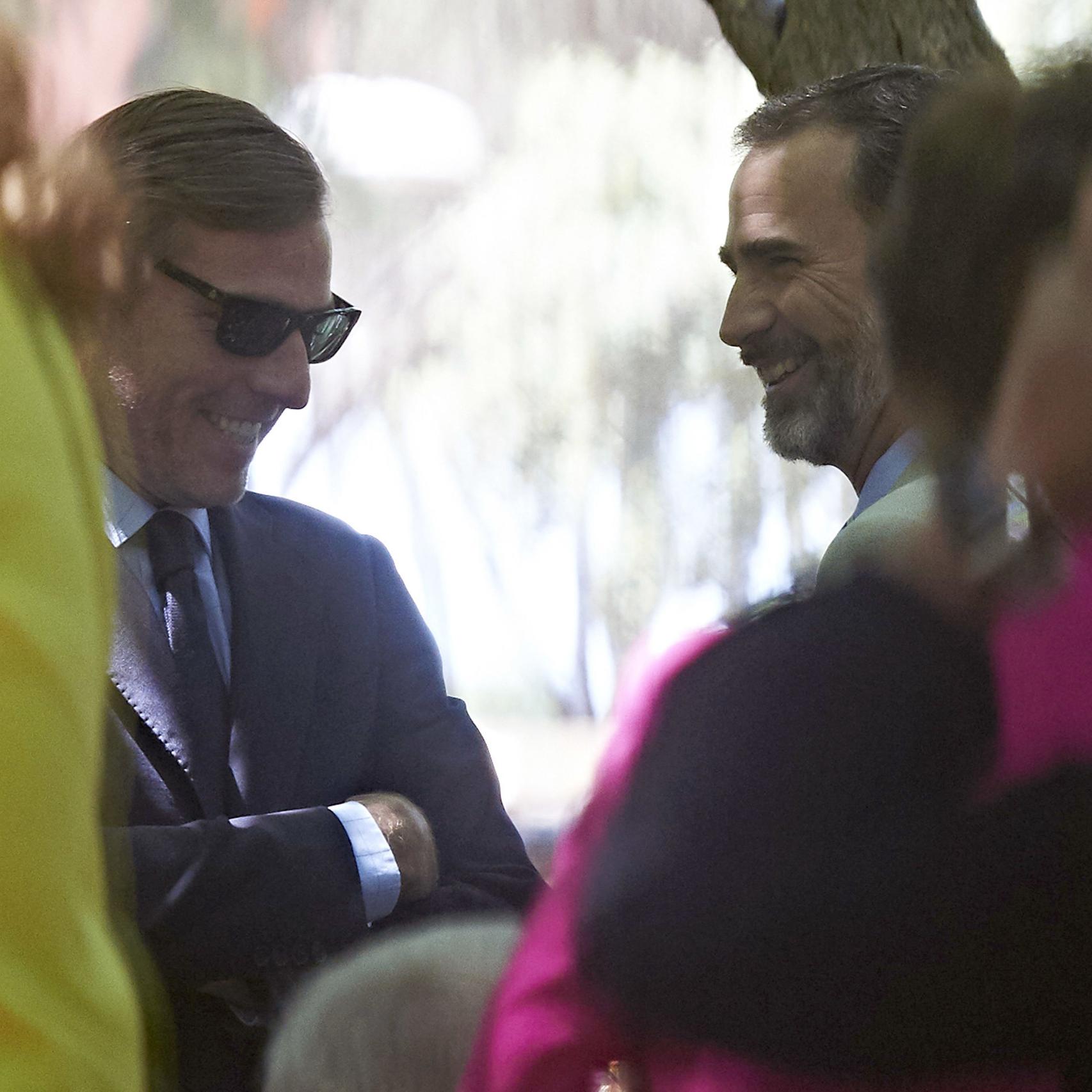 Beltrán Gómez-Acebo y Felipe VI, en la comunión de Laura, la hija de Beltrán.