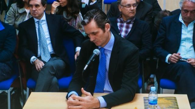 Iñaki Urdangarin durante su declaración.