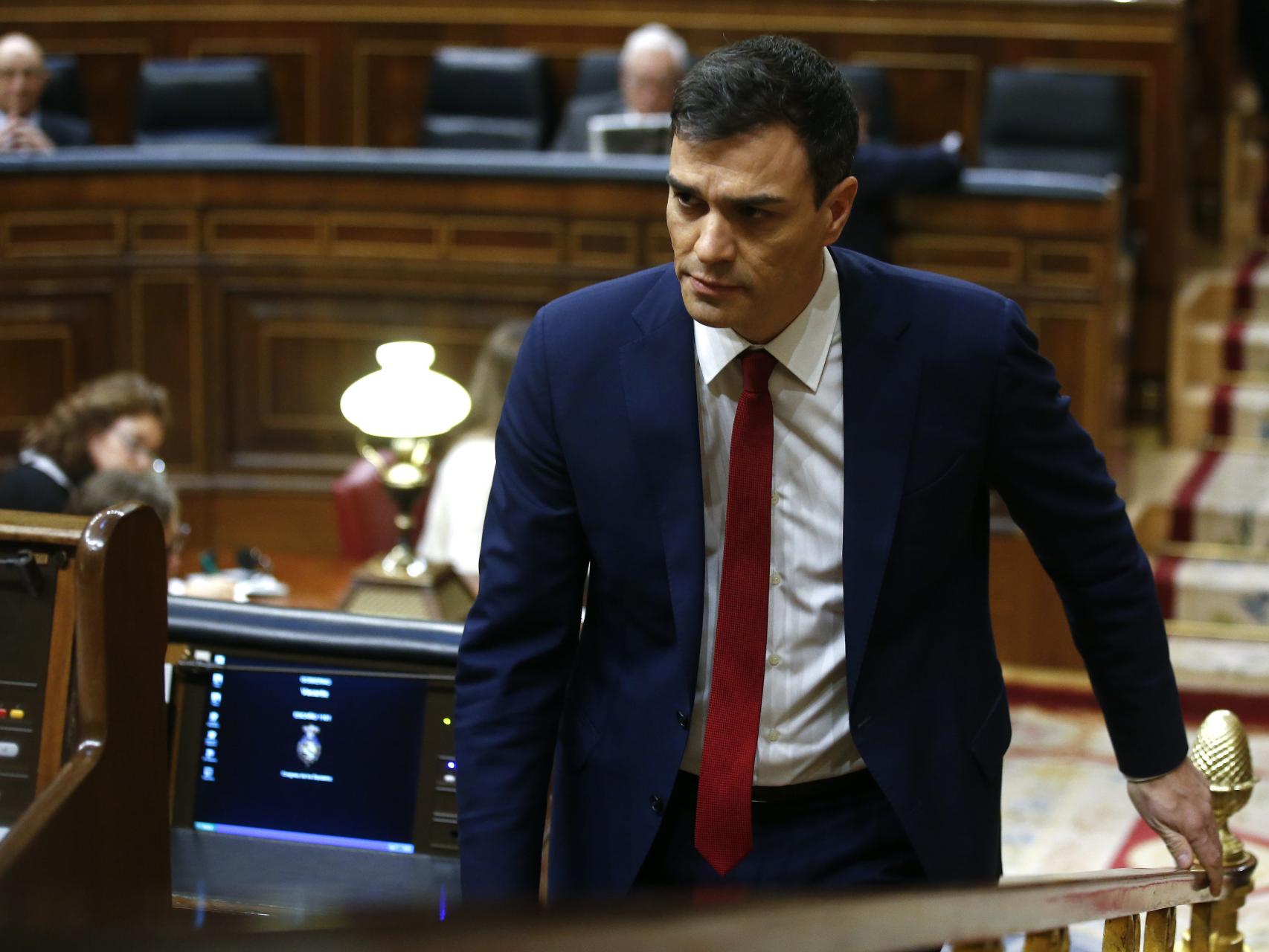 Pedro Sánchez, el pasado miércoles en el Congreso