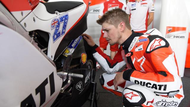 Casey Stoner durante el pasado test en Sepang.