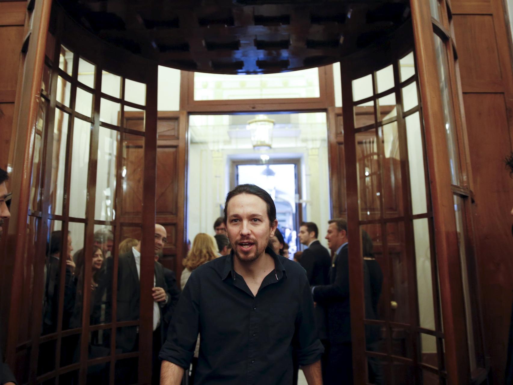 Pablo Iglesias la semana pasada en el Congreso