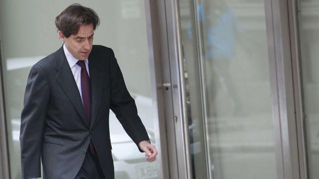 Javier López Madrid a las puertas de la Audiencia Nacional.