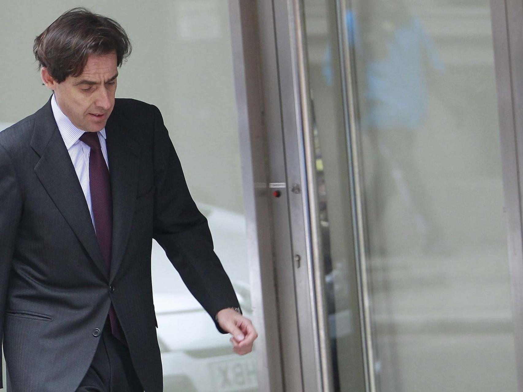 Javier López Madrid a las puertas de la Audiencia Nacional.