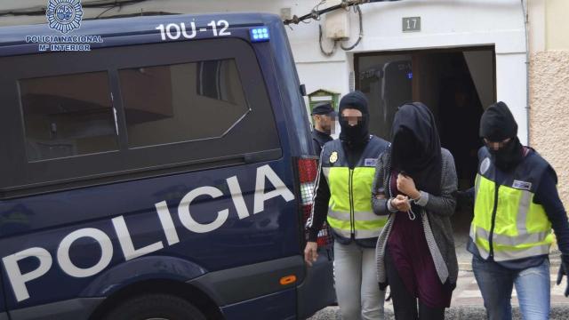 Detención de una presunta yihadista en enero de 2017.