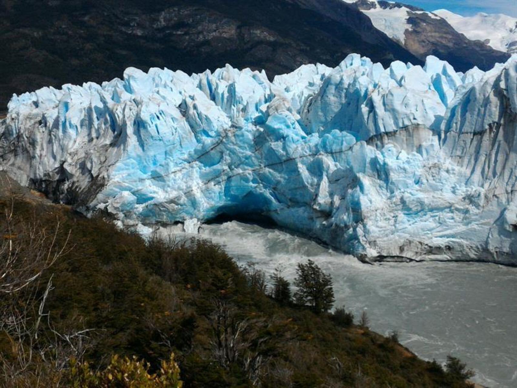 El glaciar Perito Moreno.