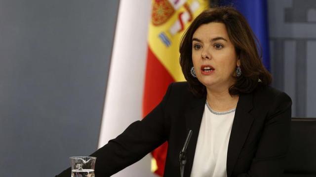 La vicepresidenta del Gobierno, Soraya Sáenz de Santamaría.