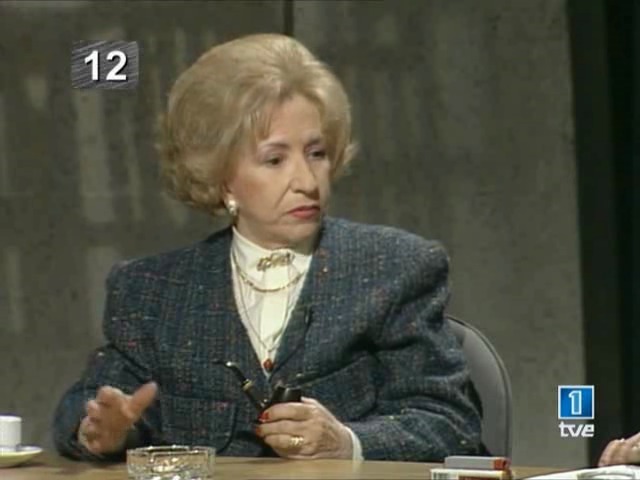 La periodista en una de las tertulias de televisión a las que acudía