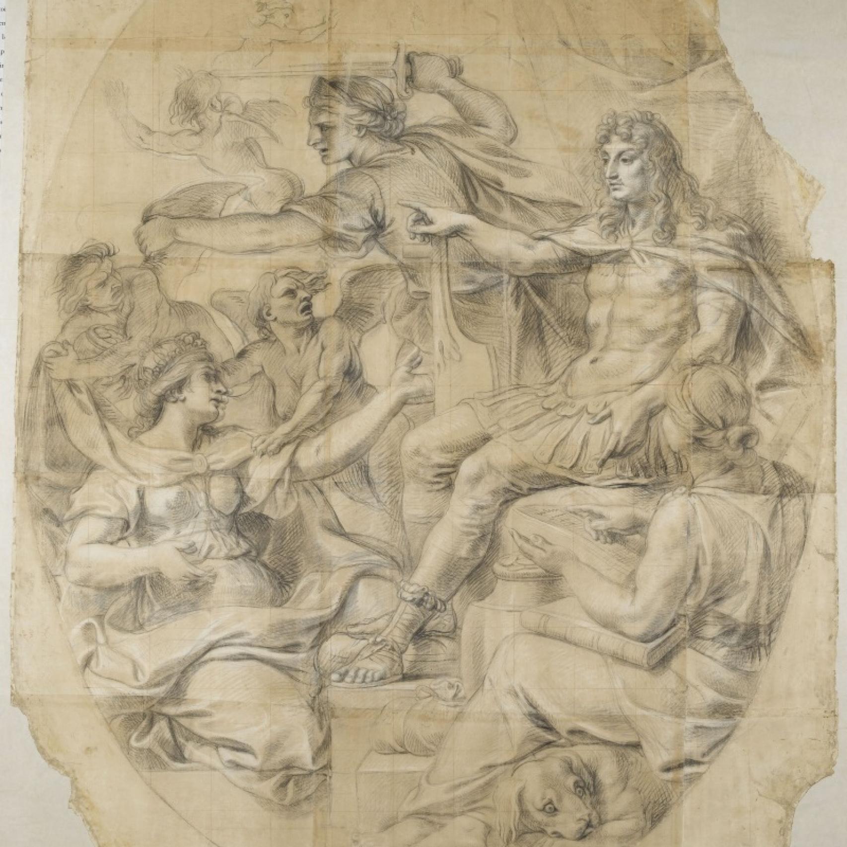 Otro de los dibujos incluidos en la exposición.