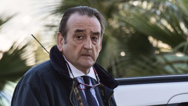 El notario Carlos Masía Marti a su llegada esta mañana a la Escuela Balear de la Administración Pública (EBAP)