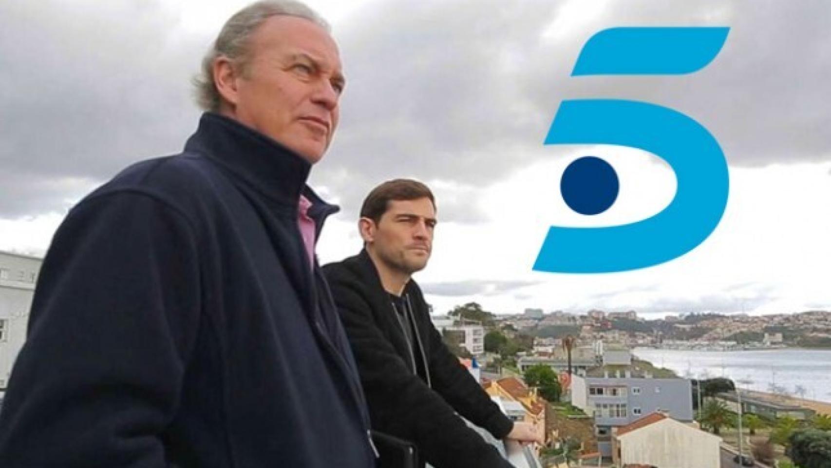 Bertín Osborne junto a Íker Casillas. (TVE)