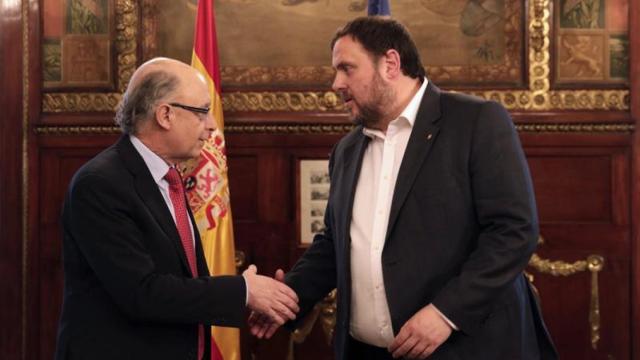 Oriol Junqueras y Cristóbal Montoro.