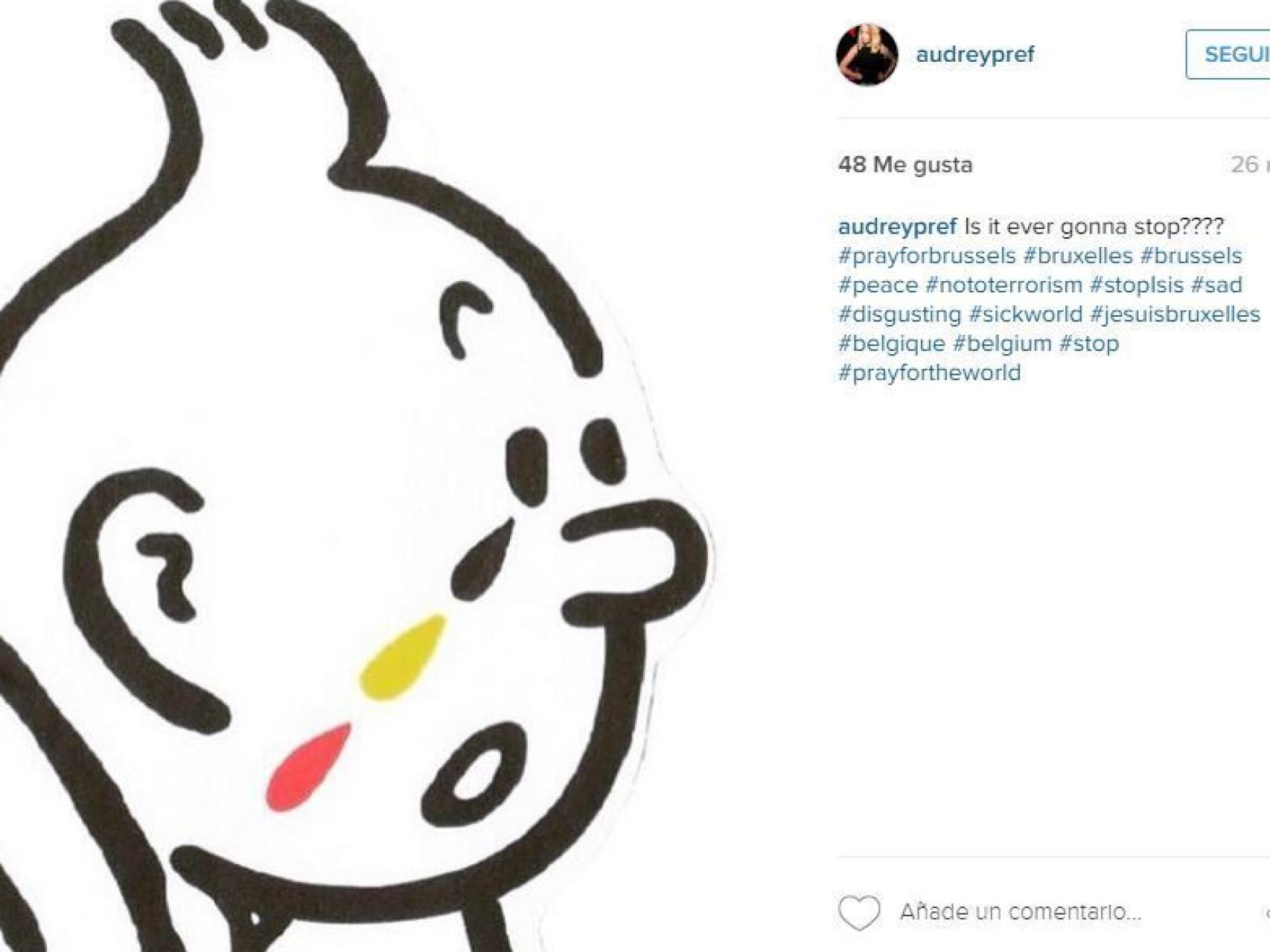 Las lágrimas de Tintín.