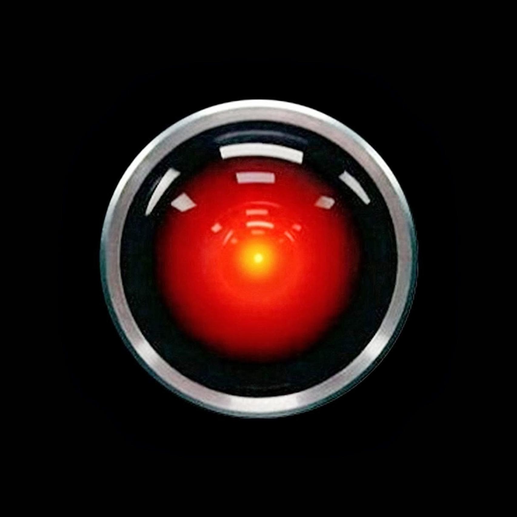 Hall 9000, el ojo de Odisea en el Espacio, de Stanley Kubrick.