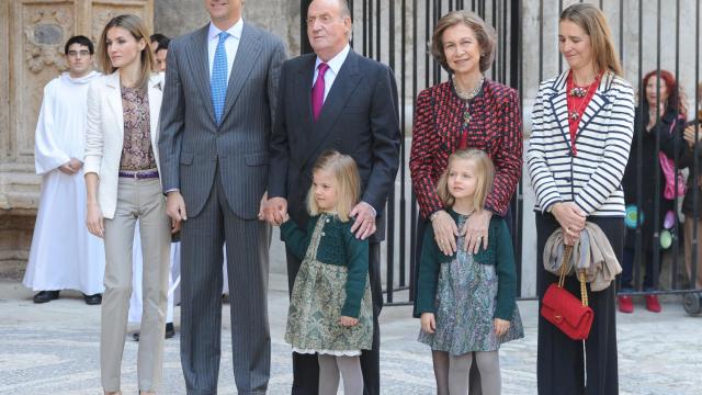 La familia Real ya no pasan juntos la Pascua