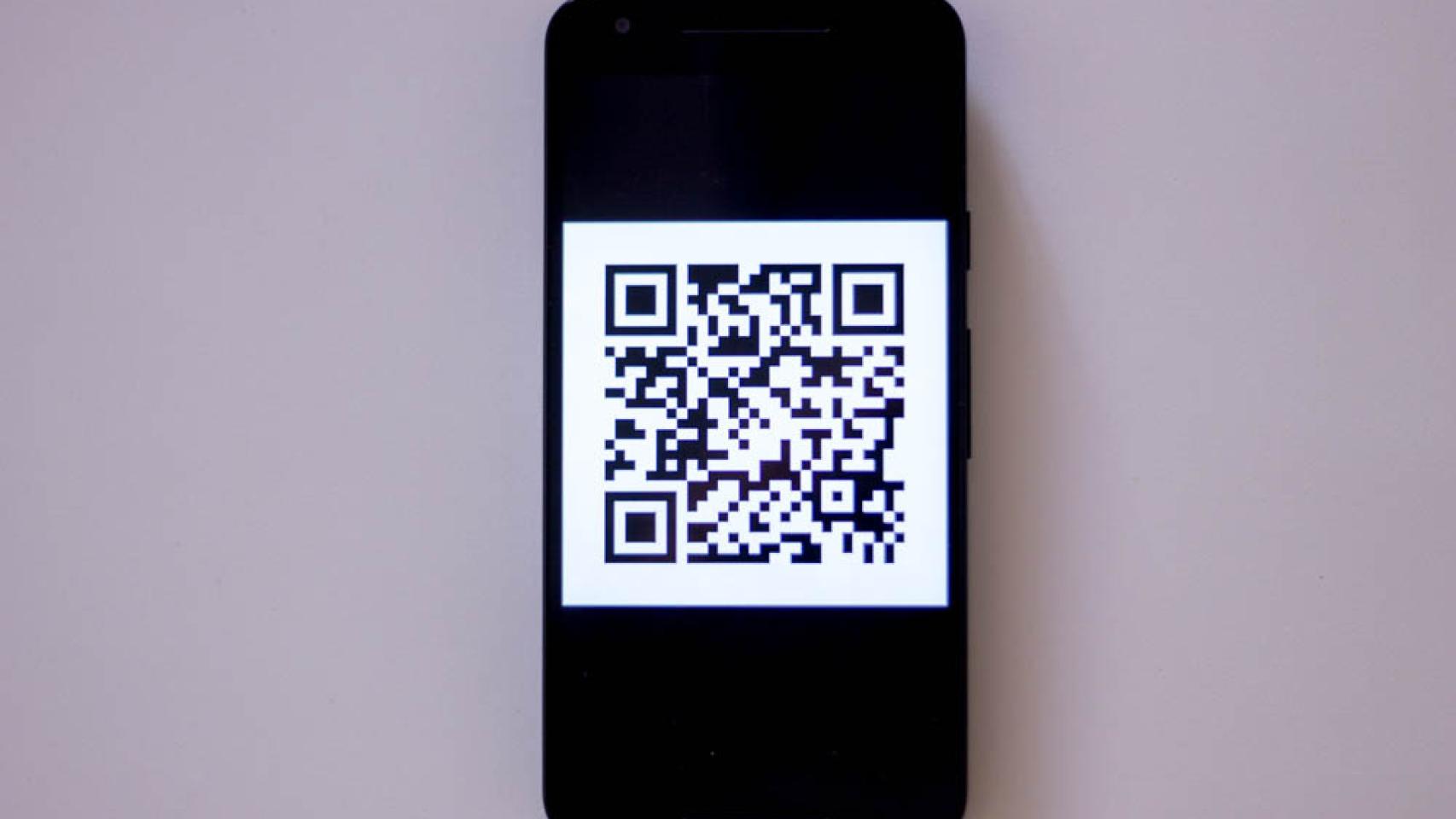 Código QR en un dispostivo