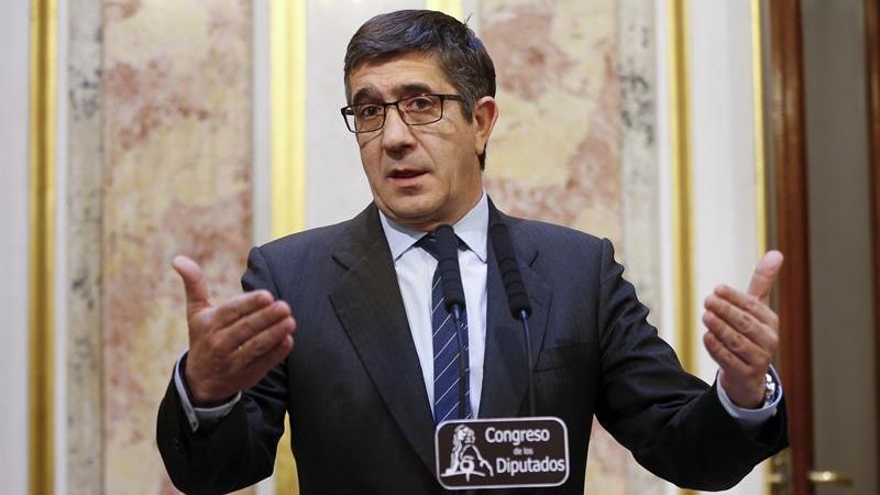 Patxi López, en el Congreso de los Diputados.