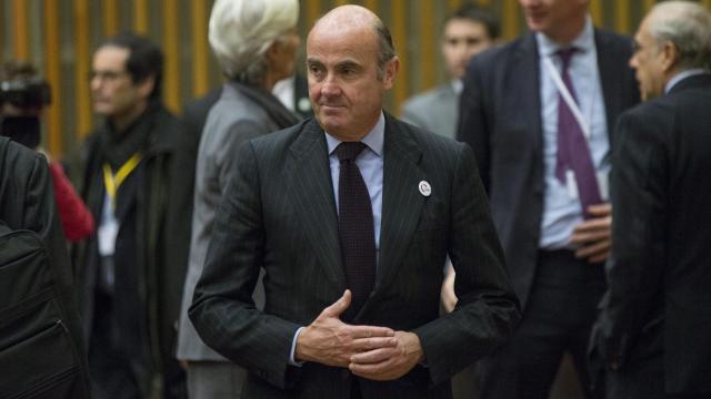 El ministro de Economía en funciones, Luis de Guindos