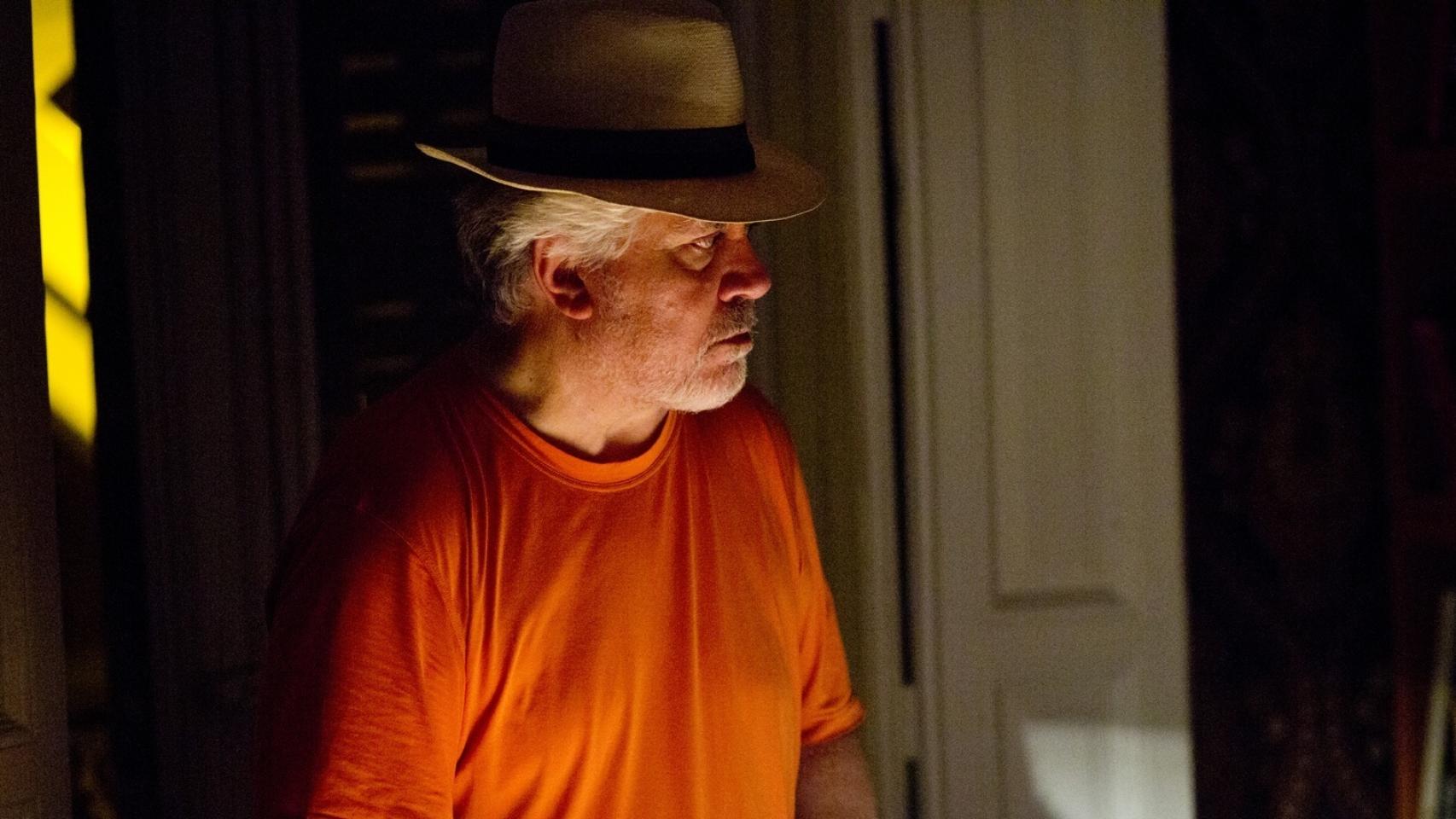 Pedro Almodóvar en el rodaje de Julieta.