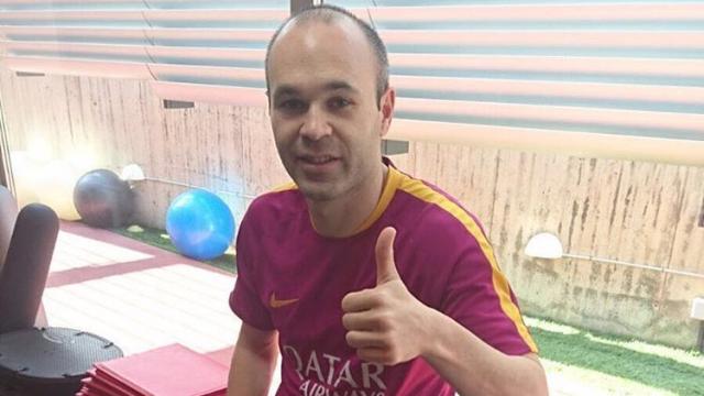 Andrés Iniesta en una de sus últimas fotografías de Instagram
